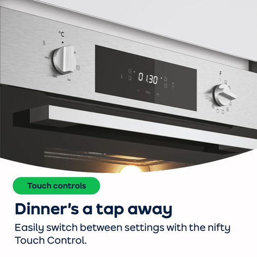 Hoover Built In Electric Single Oven - Black - AO Annotation - Touch Control